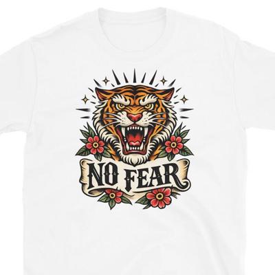 Tiger Tattoo Style No Fear T-shirt