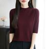 All-Season Women's 50% Wool 50% Silk Sweater | Lightweight Warm Blend Pullover | Luxury Cashmere Silk Knitwear