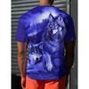 Sommer T-Shirt Tier Wolf 3D-Druck Kurzärmelig Street Shoot Übergroße Oberteile Mode Freizeitkleidung Herren T-Shirt