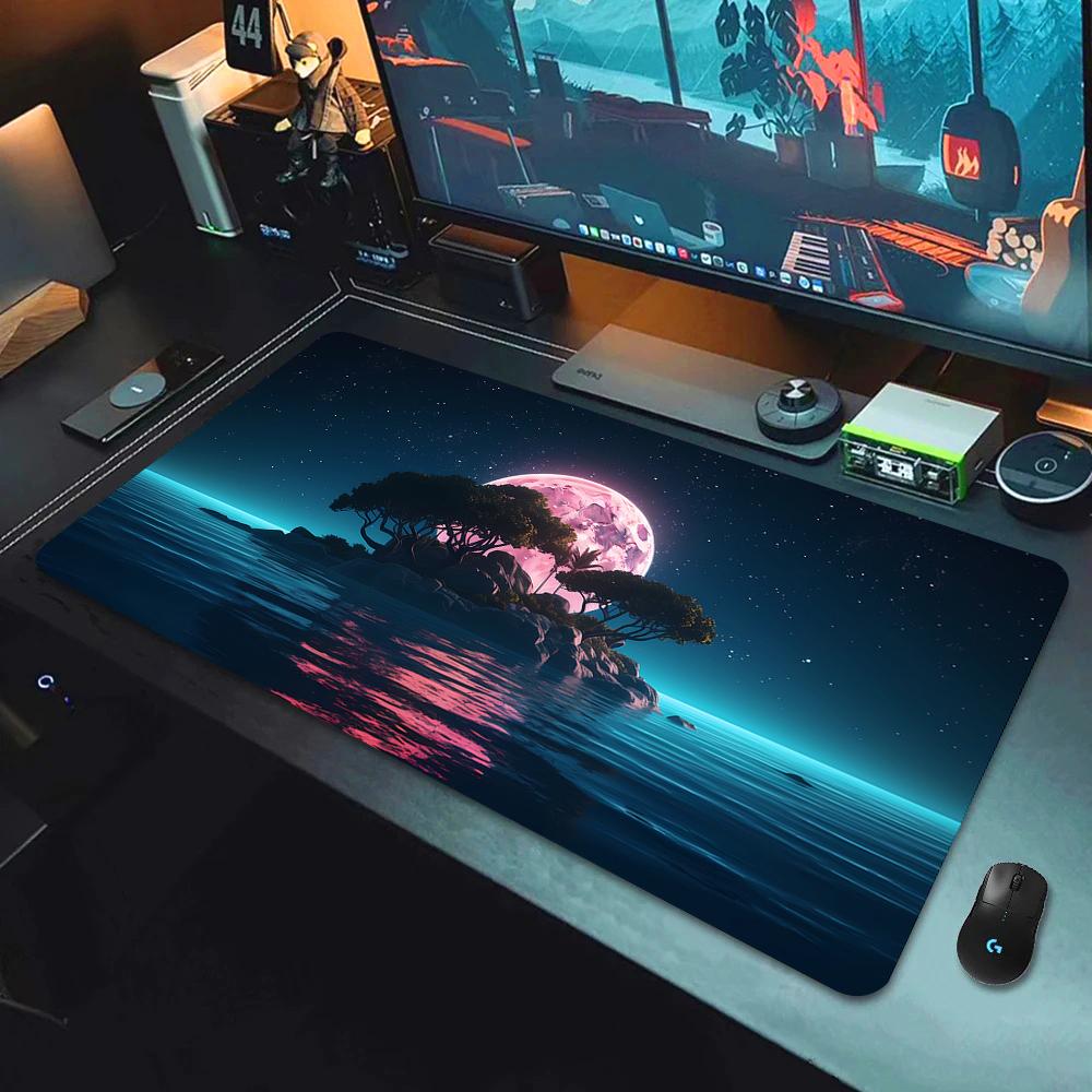 Fantasy Cherry Blossom Tree Mouse Pad Large Computer Keyboard Pads Anime Game Mousepad Game Mats Amazing Landscape XXL Desk Mat
