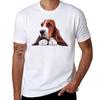 Basset Hound Puppy Dog Tshirt Fitness Quick Dry Short Sleeve Top