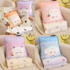 Toy Cartoon Plush Pillow Cushion With Blanket Office Nap Car Travel Kids Gift