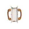 Coach Spin Leather One Shoulder Handbag, Crossbody Bag Large Women's White C8635-B4NP