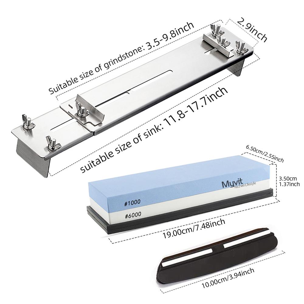 Brousící kámen Ořezávátko na nože Vodní kámen Talíř Broušení Dřevěné uhlí Kámen Základna Vodítko úhlu Nastavitelné brousící kameny Držák na most do dřezu