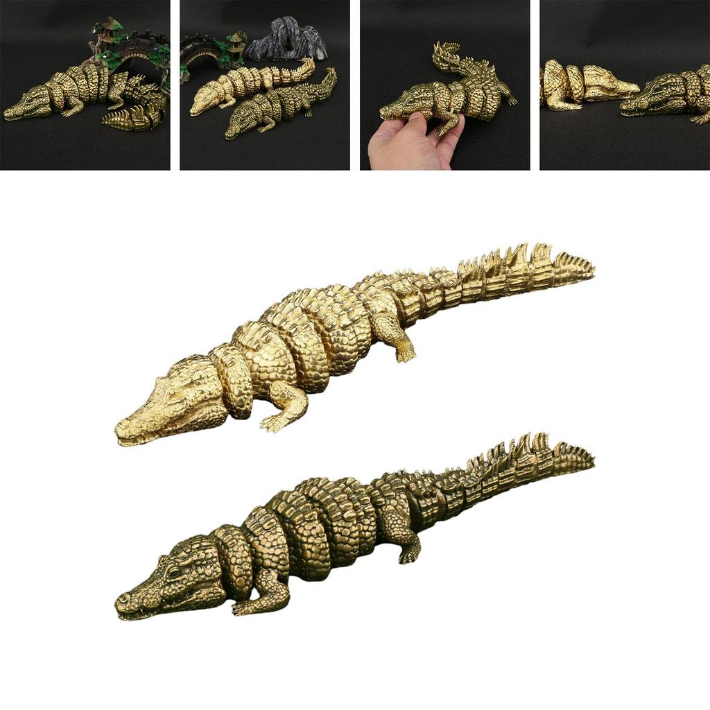 Brass Reptile Sculpture Home Accent Piece