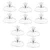 10Pcs 40MM Stainless Steel Thread Suction Cup Reusable PVC Sucker Pad Vacuum Suction Cup Extra Strong Adhesive Glass Suction Holder