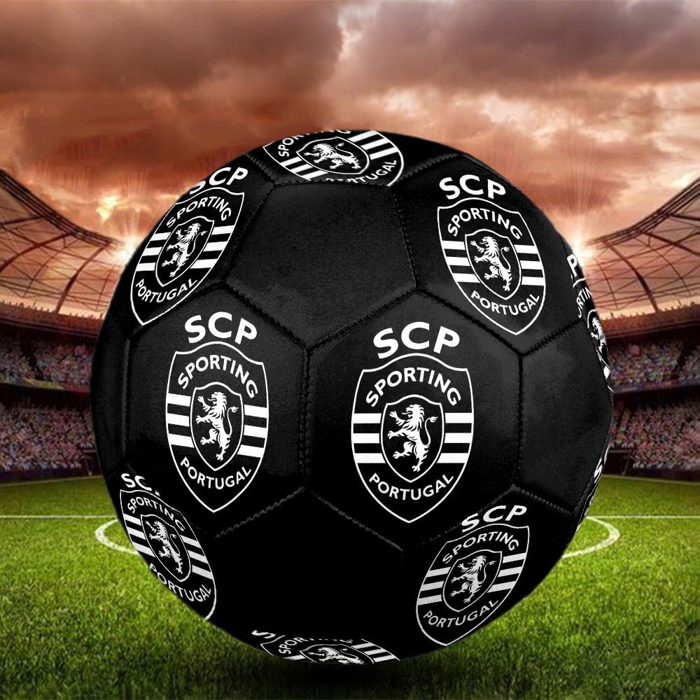 Sporting Fc Soccer Ball, Colorful, Suitable for All Ages, Machine-stitched, PVC Material, Competition Grade, Durable and High Bounce