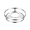304 Stainless Steel Pot Rack, DoubleTier HeatResistant Stand, Kitchen Organizer Silver 25.5*22.3*6cm