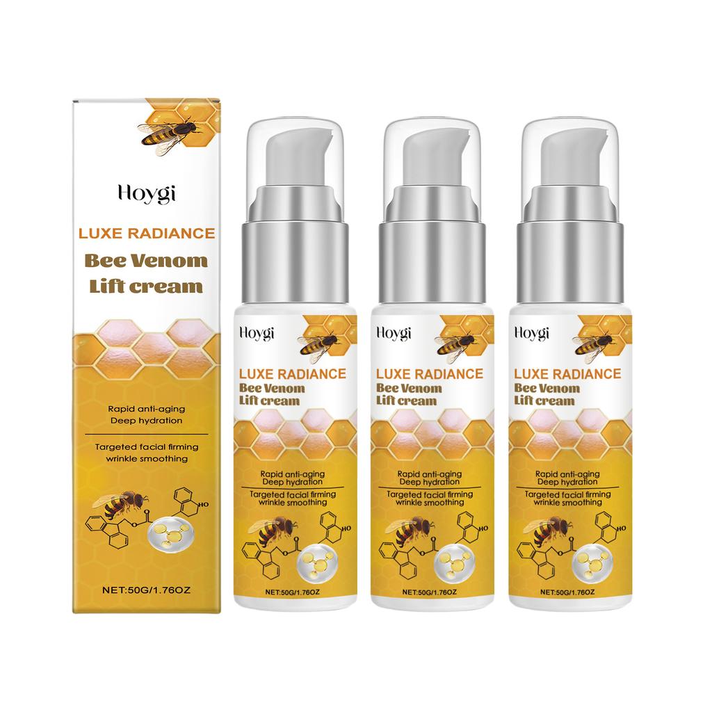 Crema Rassodante Viso al Veleno d'Ape Hoygi Collagen Boosting Trattamento Lifting Antirughe per Pelle Cadente e Linee Sottili