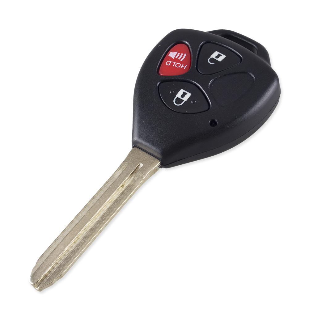 KEYYOU 3 Buttons 4D67 Chip Complete Remote Key For Toyota Rav4 Yaris Venza Scion 2006 2007 2008 2009 2010 HYQ12BBY