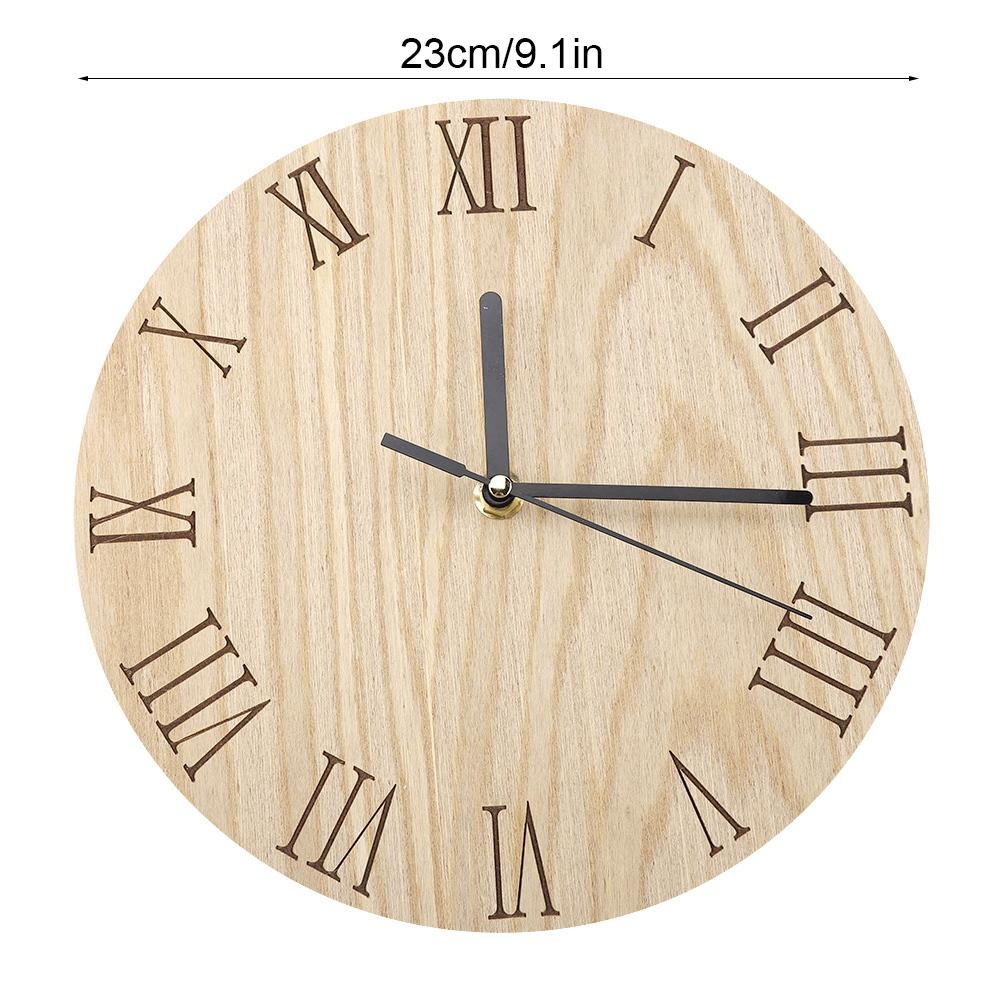 Wooden  Analog Display Decor Garden Hallway Outdoor Hanging Wall Clock (33cm)