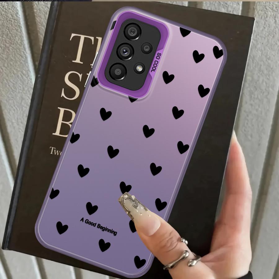 Fashion Love Heart Phone Cover Case for Samsung Galaxy A24 A25 A12 A26 A31 A17 A20s A15 A16 A35 A21s A23 A13 A14 A34