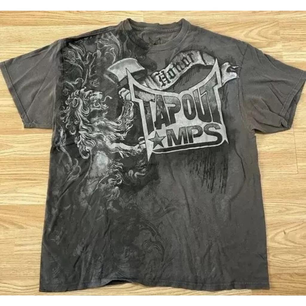 ZYLLO Print Street Y2K T-Shirt Herren Hip Hop Vintage Rock Übergroße Kleidung Baggy Lässig Amerikanisches Paar Streetwear