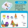 Prism Style Stained Glass Magnetic Tiles - Educational Building Blocks for Children