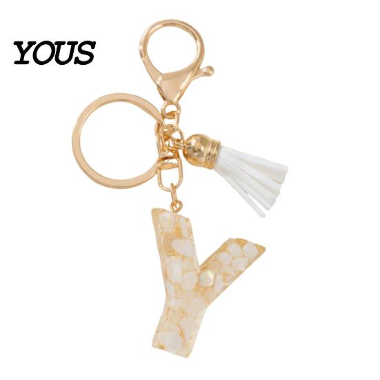 Key Holder For Backpack Keychain Pendant, Letter A-Z Charm with Tassel, Alphabet Initial Metal Keyring for Handbag Bag Pendant