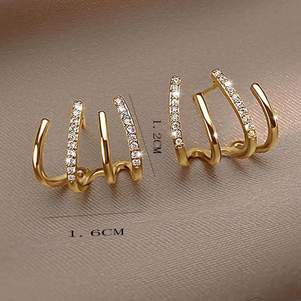 Boucles d'oreilles pour femmes, mode, design simple, accessoires en zircon, adaptées pour un rendez-vous, une fête, un festival, cadeaux