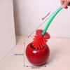Deep Cleaner Hygienic Toilet Brush with Flexible Bristles, Closed Design Toilet Cleaner Brush with Solid Long Handle for Bathroom Toilet Cleaning