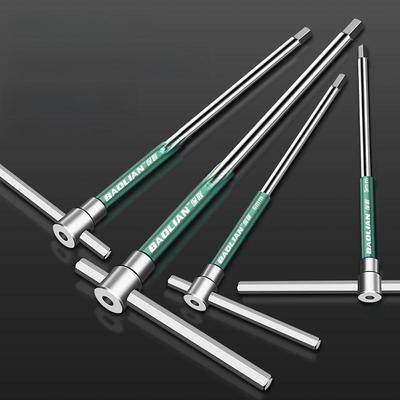 T-Type High-Speed Rotating Hexagonal Sliding Rod Wrench, 2mm, Industrial Grade Auto Repair Tool
