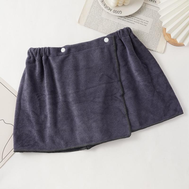 

Чоловіча мікрофіброва піжама, низ для сну, чоловічий нічний одяг, короткі рушникові штани з бічним розрізом, халат, кюлоти, м які, товсті one size темно-сірий