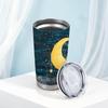 Car Tumbler 591ml Moon Winter Cabin Element Straw Cup 20oz Car Straw Cup Tumbler With Lid Metal Drink Mug Gift Cup