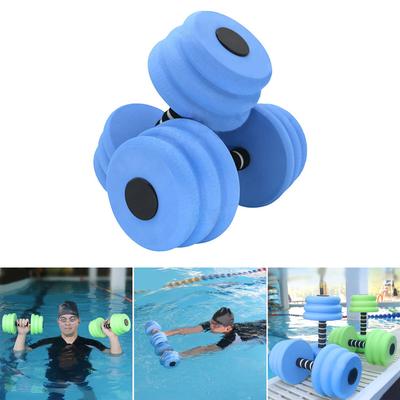 1Pair Aquatic Exercise Dumbells Water Aerobic Exercise Foam Dumbbells for Water Aerobics Fitness and Pool Exercises