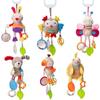 Stuffed Animals Baby Toys Rattles Music Mobile Doll Bed Bell Infant Stroller Hand Bells Plush Toy