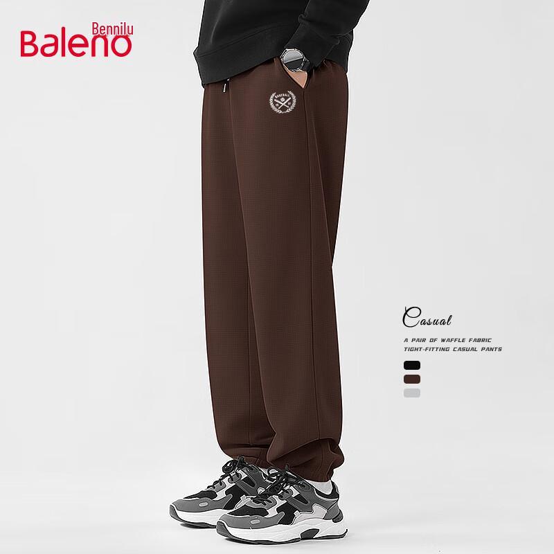 Baleno Men's 2025 Autumn Waffle Jogger Sweatpants