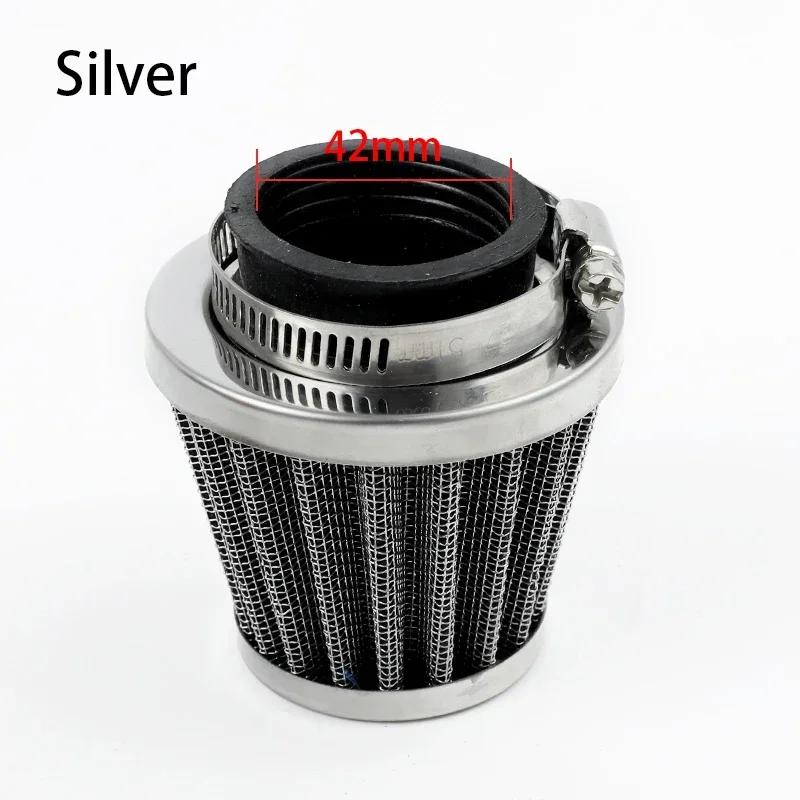 Universal Motorcycle Air Filter 35mm 38mm 42mm 48mm Fit 50cc 110cc 125cc 140cc ATV Scooter Dirt Bike Offroad Pit Bike