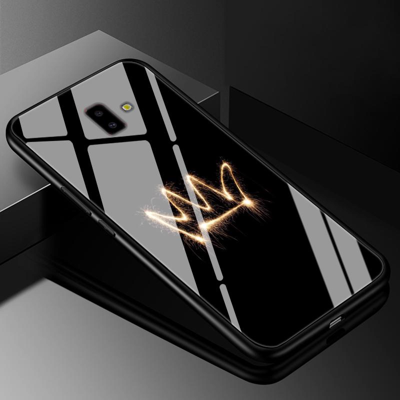 For Samsung J6 2018 Case Cover Tempered Glass Cases for Samsung Galaxy J4 J6 Plus 2018 J8 J7 J730 2017 Prime Hard Back Bumper J6