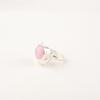 Natural Pink Cat's Eye Gemstone 925 Sterling Silver Handmade Jewelry Women Ring RR-48-37