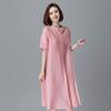 Women's 2025 Tencel A-Line Dress: Loose, Plus Size, Summer Fashion for Middle-Aged Women
