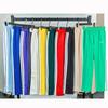 New Angel Blue Three-Striped Long School Pants with Zippered Ankles