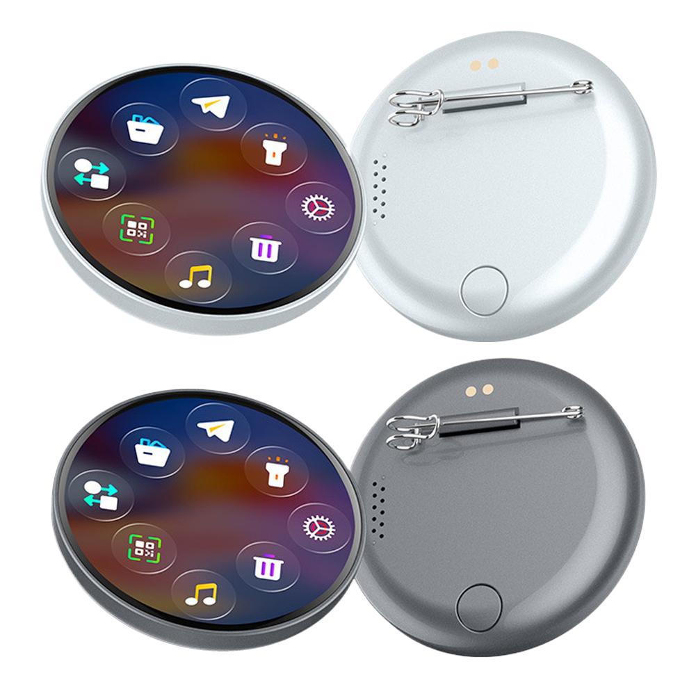Badge Video Ricaricabili Spilla Brooch Trendy Touch Screen Elettronico Smart Display Digitale Gadget Regali Per Amanti degli Anime