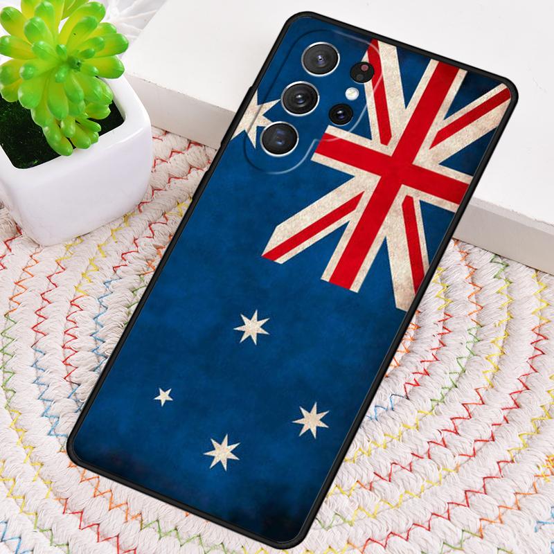 Australian Flag Phone Case for Samsung Galaxy note 10 pro S26 Ultra S23 S24 FE S25 S21 S22 PLUS shockproof Cove