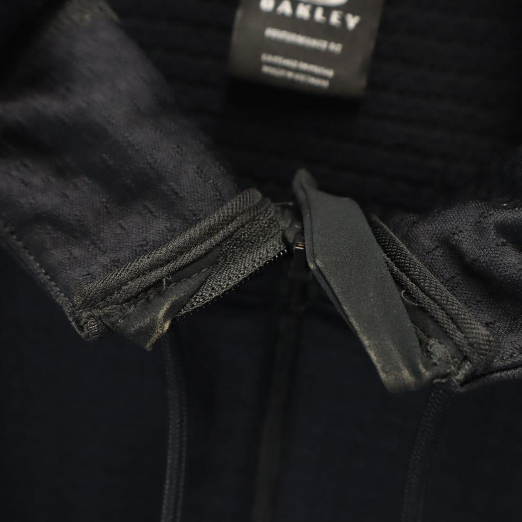 OAKLEY Long sleeve Zip hoodie XS black Men's Used