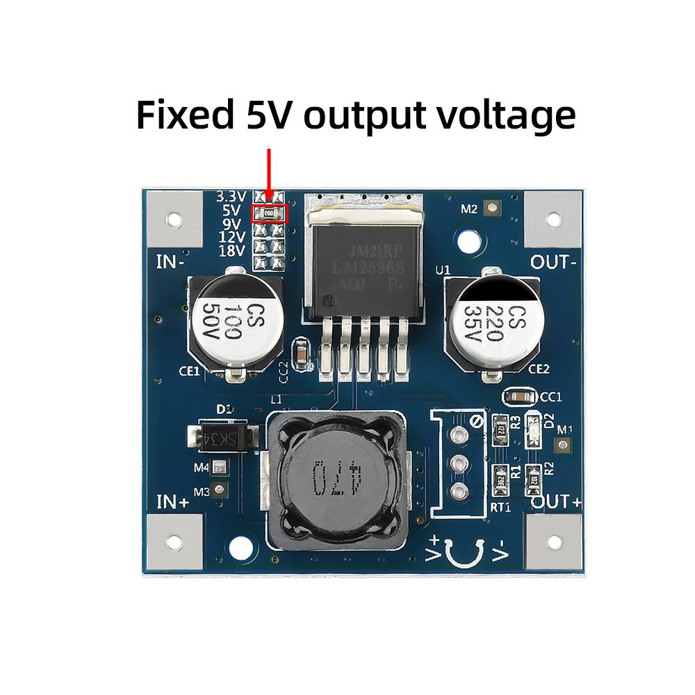 DC 3-40V to 3.3V/5V/9V/12V/18V Step-Down Power Module LM2596 DC-DC Adjustable Buck Converter DC 3-40V to DC 1.5-35V Power Supply