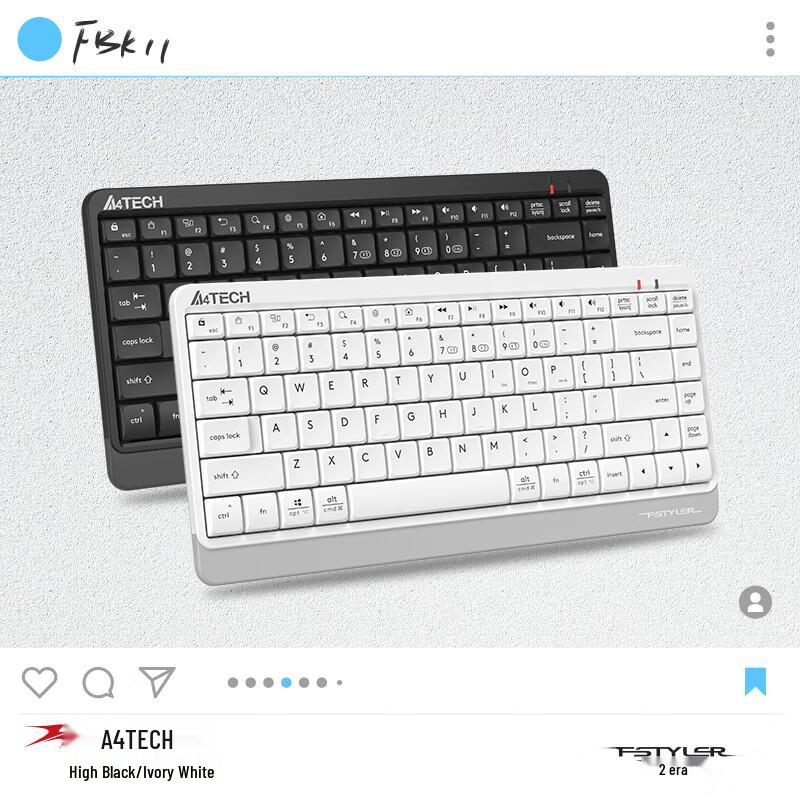 A4TECH FBK11 Tri-Mode Multi-Device Wireless Keyboard