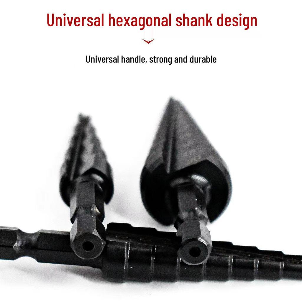 High Hardness Universal Hex Shank Step Drill Bit Set