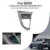 For BMW 1 Series E81 E82 E87 E88 2008-2013 Accessories Carbon Fiber Car Gear Shift Panel Side Strip Storage Box Frame Sticker