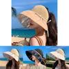 Summer Sun Protection Hat Women Large Brim Uv Shield Outdoor Sun Hat For Beach Travel