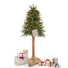Sapin de Noël artificiel – épicéa naturel sur tronc (150 cm)