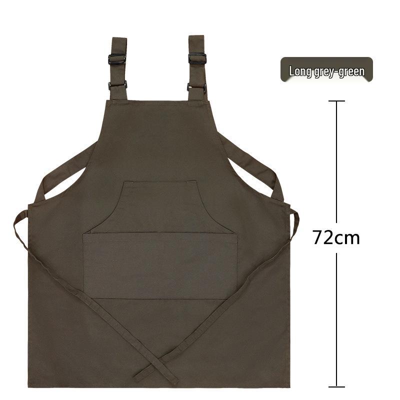 Custom Logo Waterproof Canvas Apron for Kitchen, Coffee, Pet, and Barber Shops