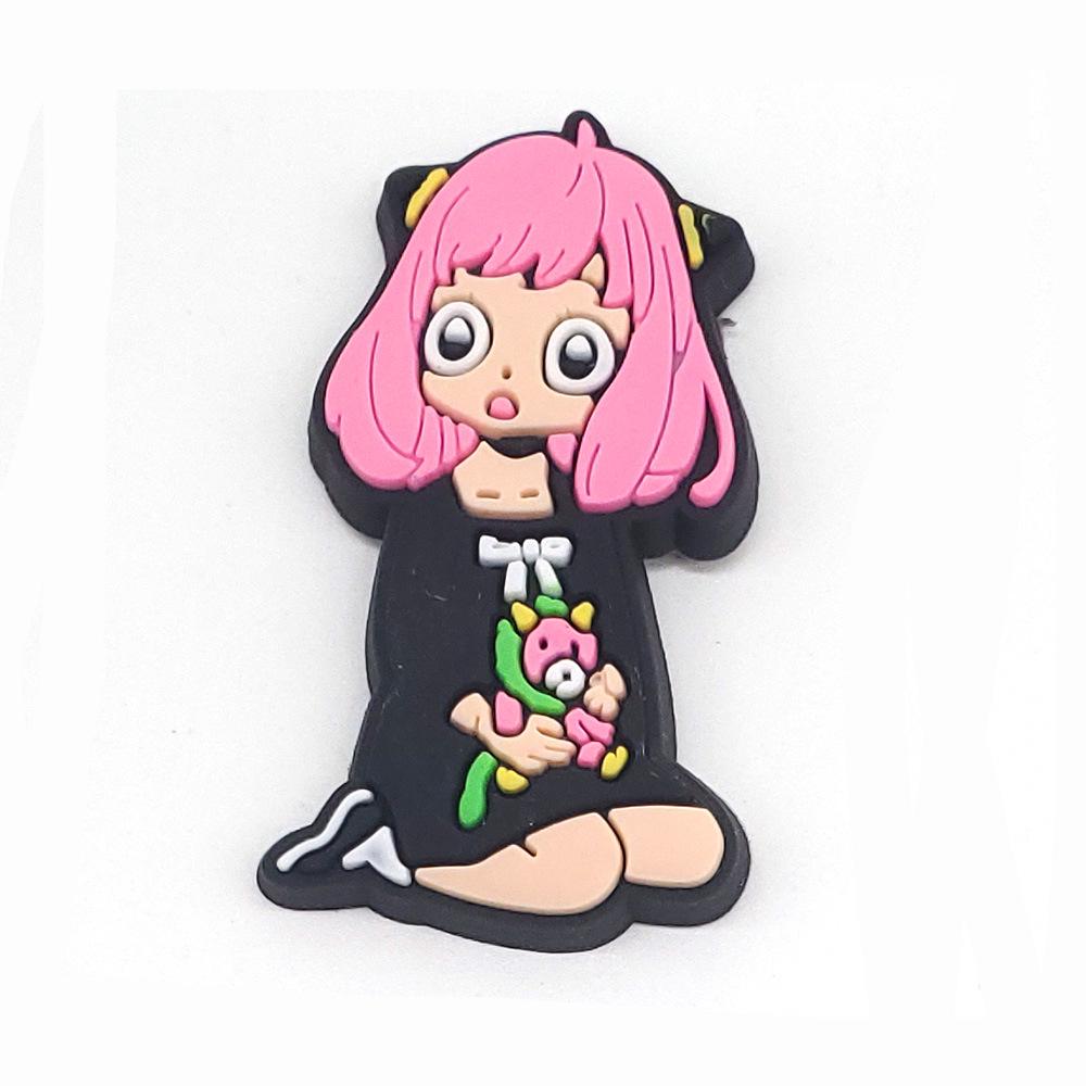 

Spy x Family Anime Floral Shoe Buckles for Crocs