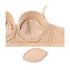AMOSTYLE Strapless Bra Signature Smooth M020 D65 Size Half-Cup (Removable Straps) (Pink)