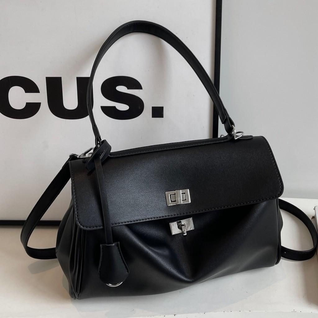 Crossborder Style Pu Tote Bag With Seamed Design For Daily Commuting And Casual Use