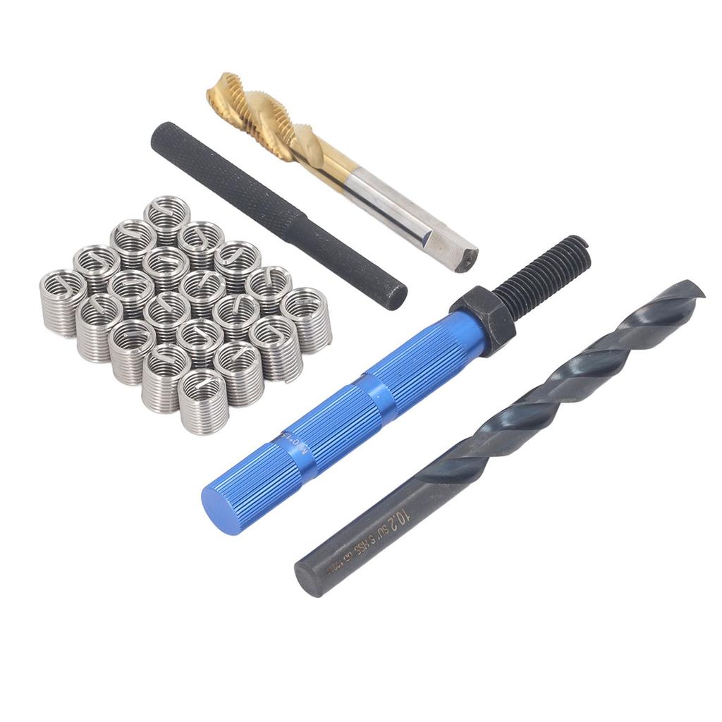 24Pcs Metric Thread Repair Kit M10 X 1. X 2D Thread Repair Insert Kit for Integrity Connection Stre