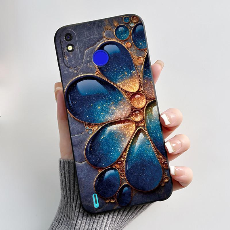 For Tecno Pop 3 Plus Spark 4 Lite Casing Luxury Cute Cool Boys Girls Black Matte Soft silicone Shockproof Back Phone Cover Case