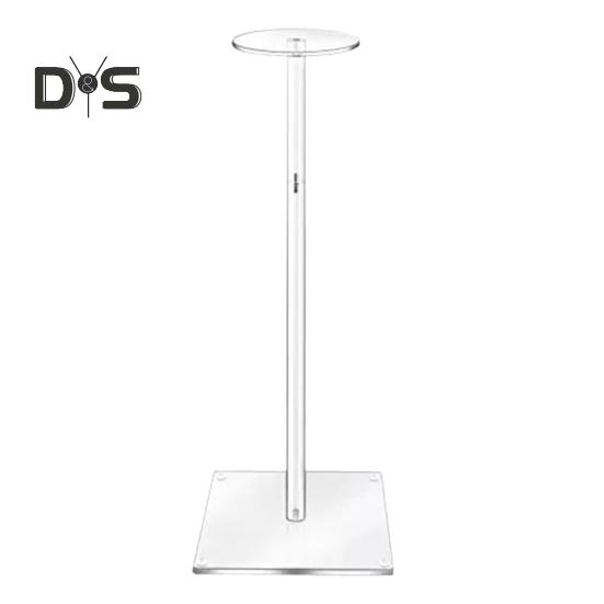 Acrylic Hat Display Stand High Stability Transparent Design Simple Installation Wigs Caps Display Holder Storage Organizer