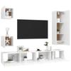 VidaXL TV Unit Set 5 Pcs White Chipboard
