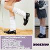MOOKISOO Loose Cute Solid for High School and Junior High School School Cold White Socks, 120cm, White, Color, Students, Costumes, Cosplay, Socks,